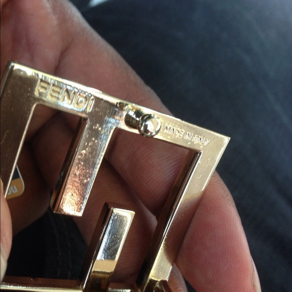 FENDI zucatta multicolor reversible belt