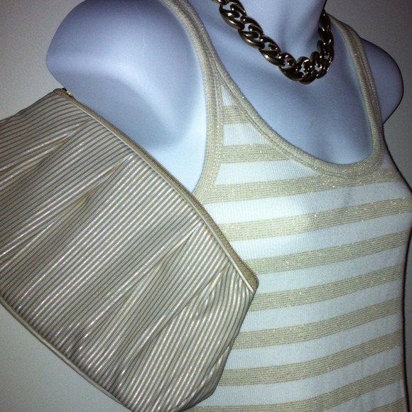 Sold Bundle Tank- Vintage Necklace/small clutch