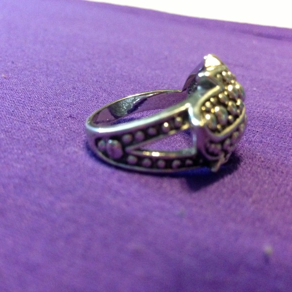 Silver leaf ring. - Picture 2 of 3