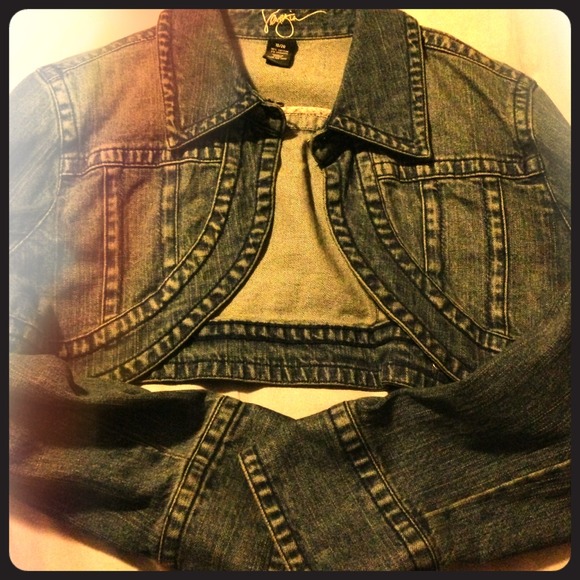 Super cute denim jean jacket cover
