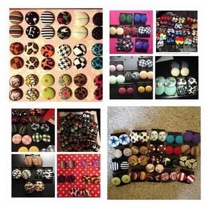 Fabric earrings