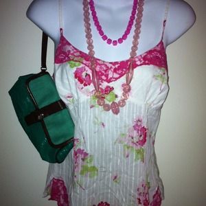 Blouse-2 Necklaces-Small Clutch