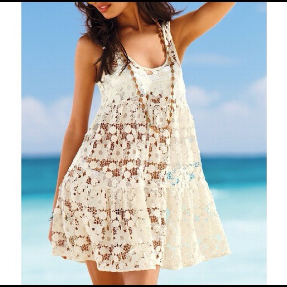 Victoria's Secret Dresses & Skirts - Victoria's Secret Lace Crochet dress