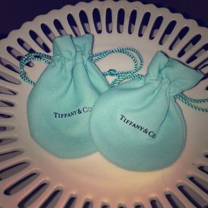 2 Authentic Tiffany & Co. Pouches