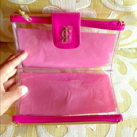 Authentic Juicy Couture Double Flap Makeup Bag