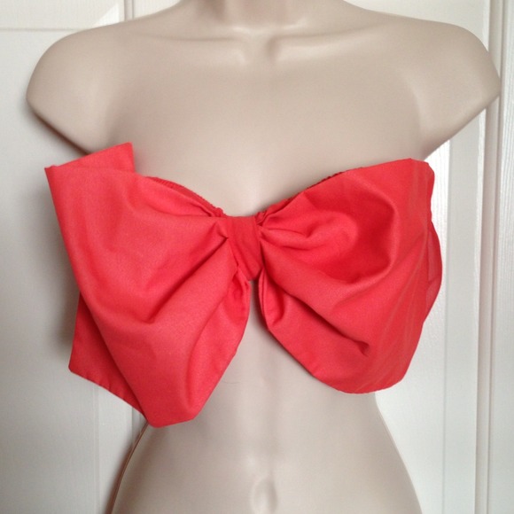 ❌SOLD - Coral Bow bandeau