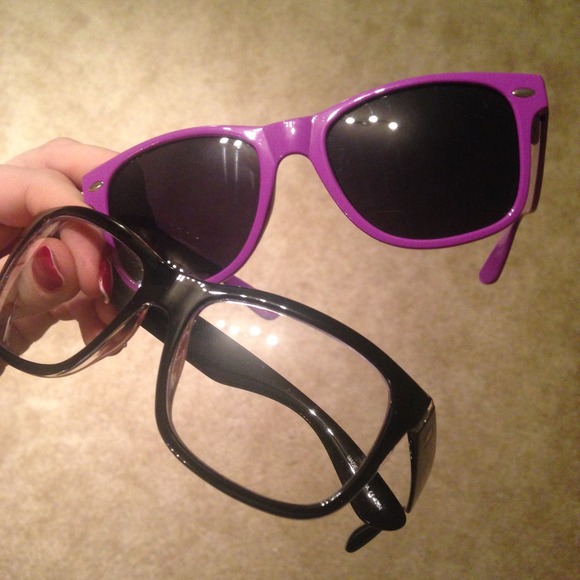 Bundle of hipster glasses and purple shades ☀️😎
