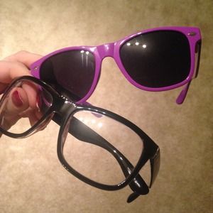 Bundle of hipster glasses and purple shades ☀️😎