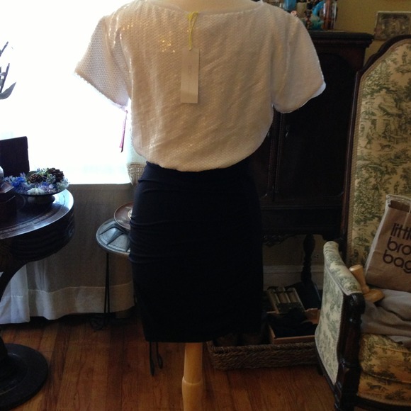 Black and white sequined BCBGeneration dress - Picture 2 of 4