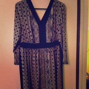 Black & white designed dress