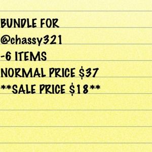Bundle @chassy321-6 items.