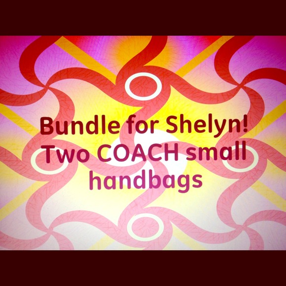 Two coach small handbags