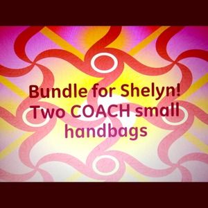 Two coach small handbags