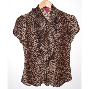 Cheetah Print Button Up