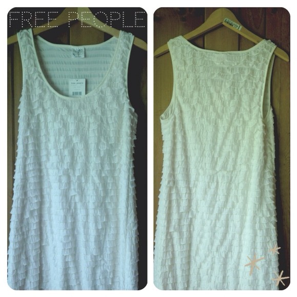 🎈✨SOLD✨🎈Free People White Flutter Dress