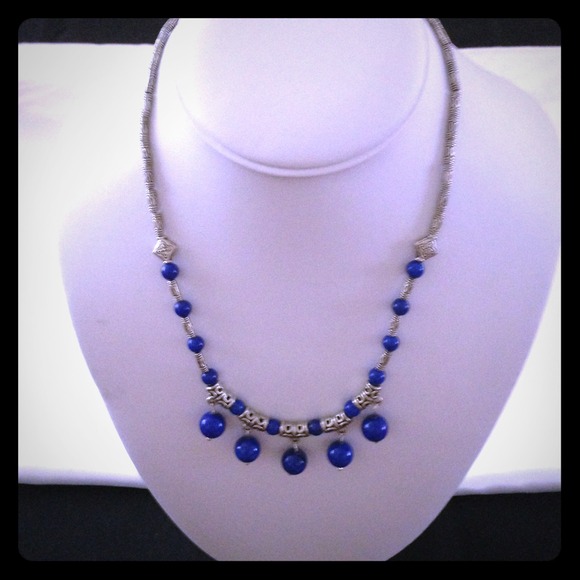 Tibet Silver an Lapis Necklace