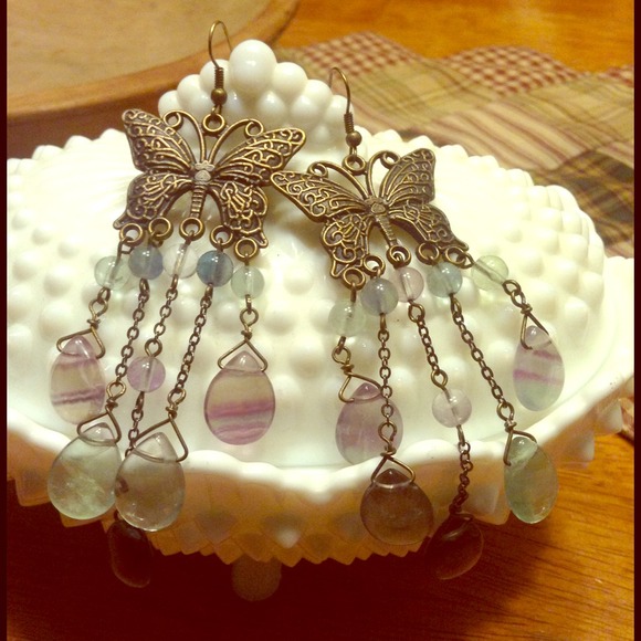 Beautiful Large Size Butterfly Earrings