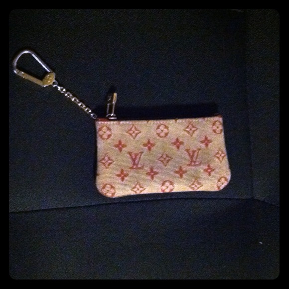 Authentic LV Red Cloth Coin Purse