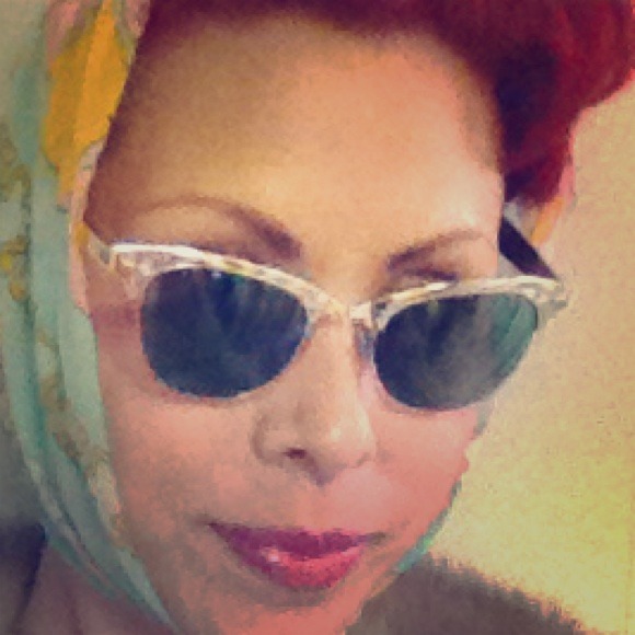 SOLD**Authentic 1950's silver metal Cat-eyes!!!