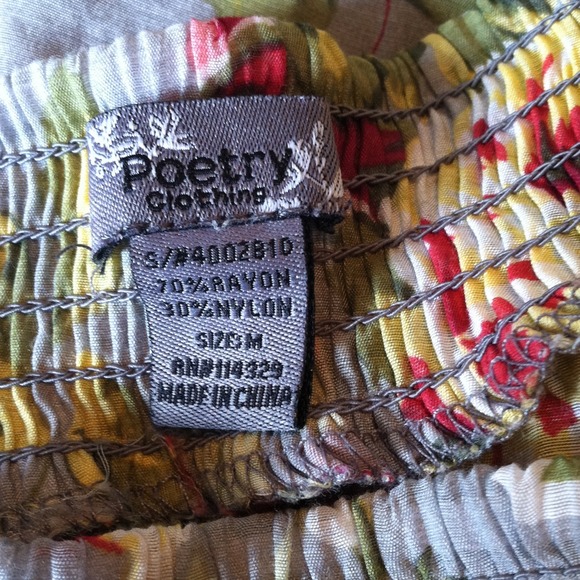 BUNDLED! πPoetry Boutique Floral Strapless Dress - Picture 4 of 4