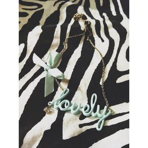 Mint •lovely• necklace