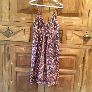 Kimchi Blue dress with pink/red flower design