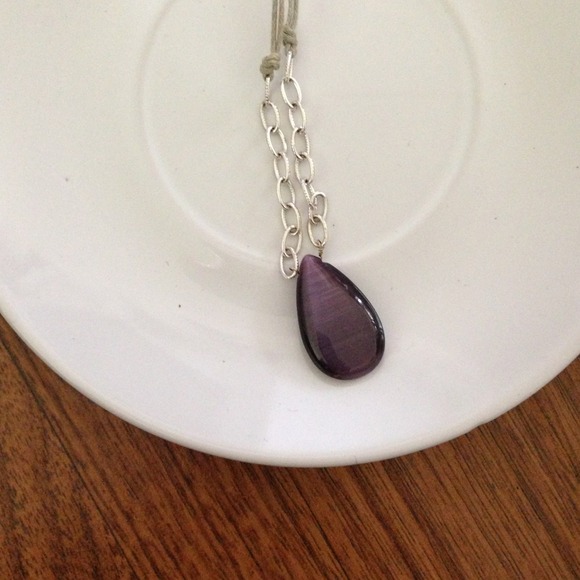 Purple pendant fashion necklace