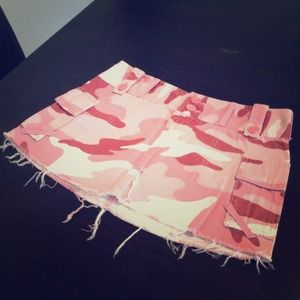Pink Camo Miniskirt