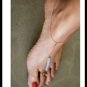 Handmade Sugar Crystal anklet w/Swarovski Elements