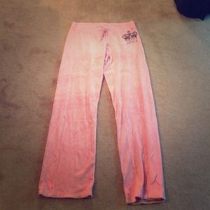 Light Pink Juicy Couture Velour Track Pants