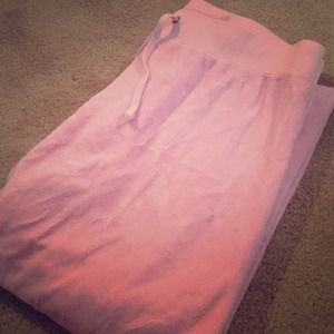 Light Pink Juicy Couture Terry Cloth Track Pants
