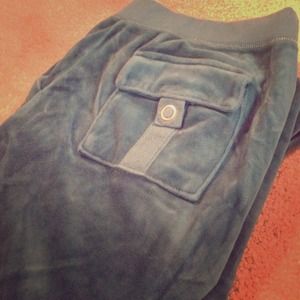 Blue Juicy Couture Velour Track Pants