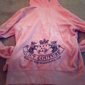 Light Pink Juicy Couture Velour Track Top