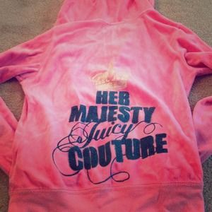 Bubblegum Pink Juicy Couture Velour Track Top
