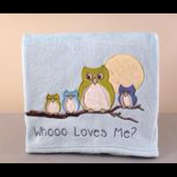 🦉NWOT Blue Fleece Baby Blanket - Picture 2 of 3