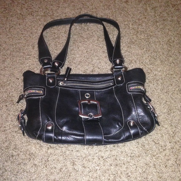B.Makowski black leather bag! Super soft leather!