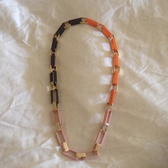 Link colorblock necklace