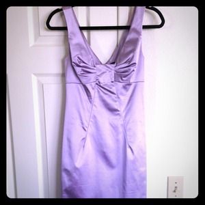 D & G lavender satin knee high dress.