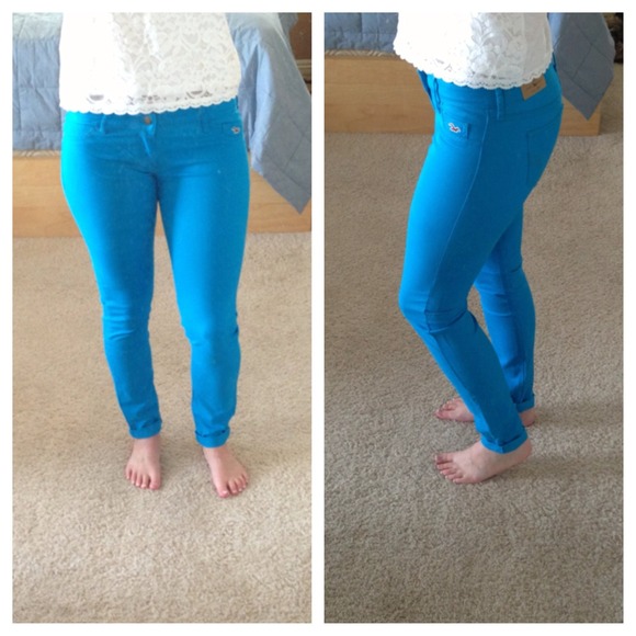 Hollister turquoise pants