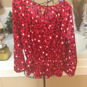 TRADED - Red blouse