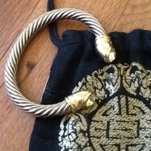 New Silver Cuff / Bracelet with stones