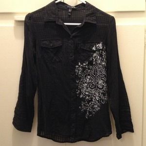 ***SOLD*** Black long sleeve top