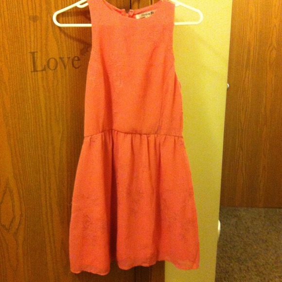 Orange floral Forever21 summer dress