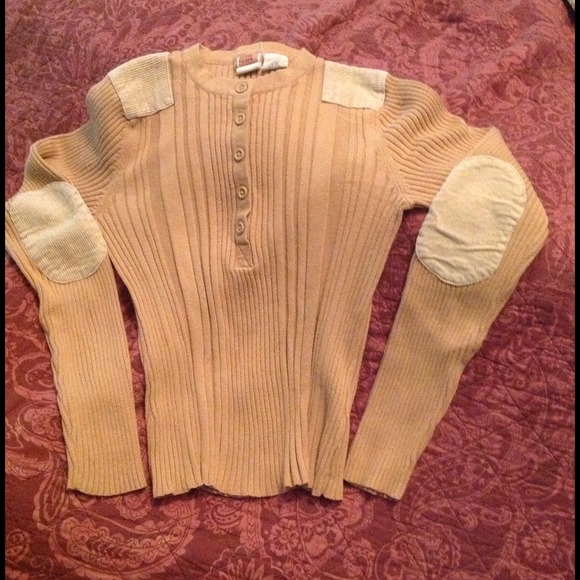 Crop Sweater w/Cordy Elbow Patches (Free w/Bundle)