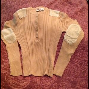 Crop Sweater w/Cordy Elbow Patches (Free w/Bundle)