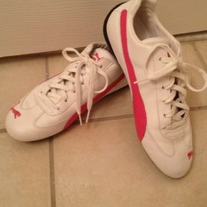 Hot Pink & White Pumas