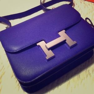 Hermes Constance bag Crocus purple Epsom leather