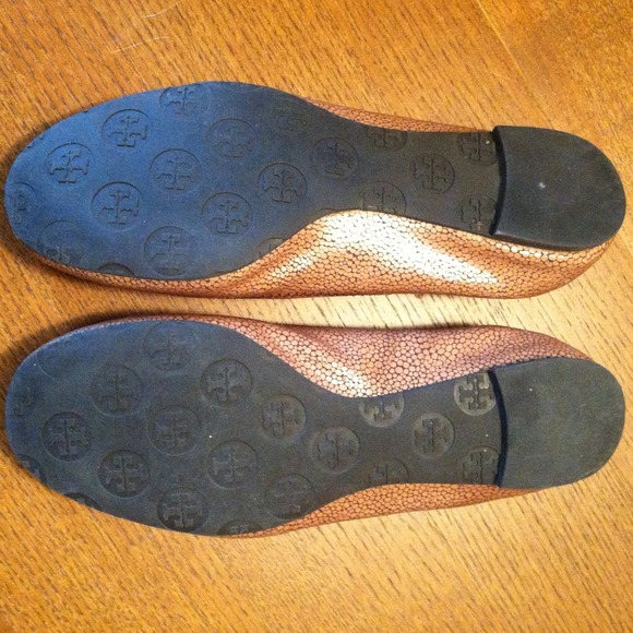 BUNDLED! Authentic Tory Burch Brown Reva Flats - Picture 3 of 4