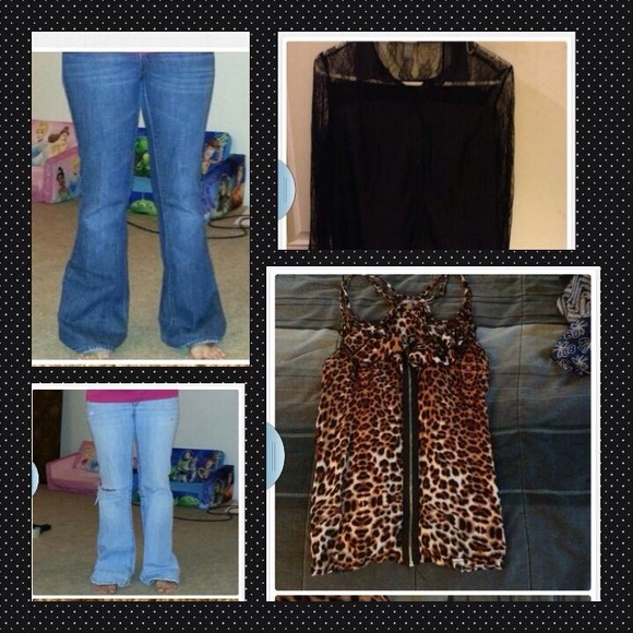 Bundle. Button up Lacey Long Sleeve Shirt