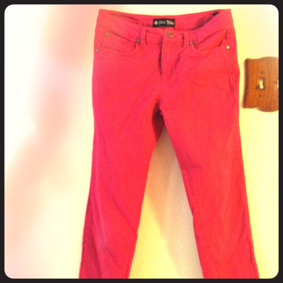 Pink skinny jeans